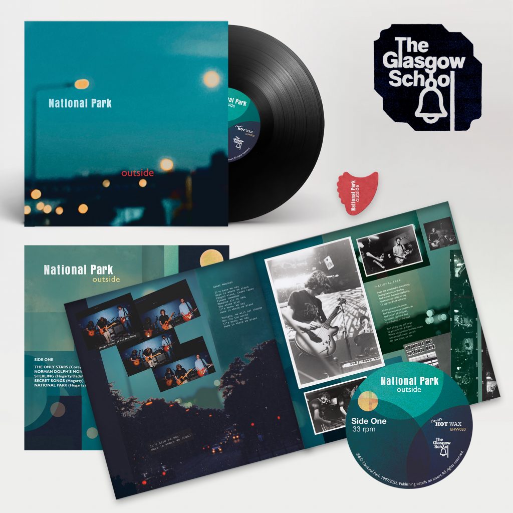 Product shot of national Park album, outside